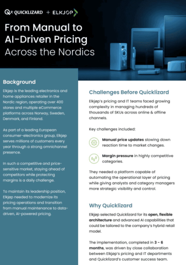 Eikep web page shows Nordic map, company info, and competitive pricing features for appliances in the Nordics.
